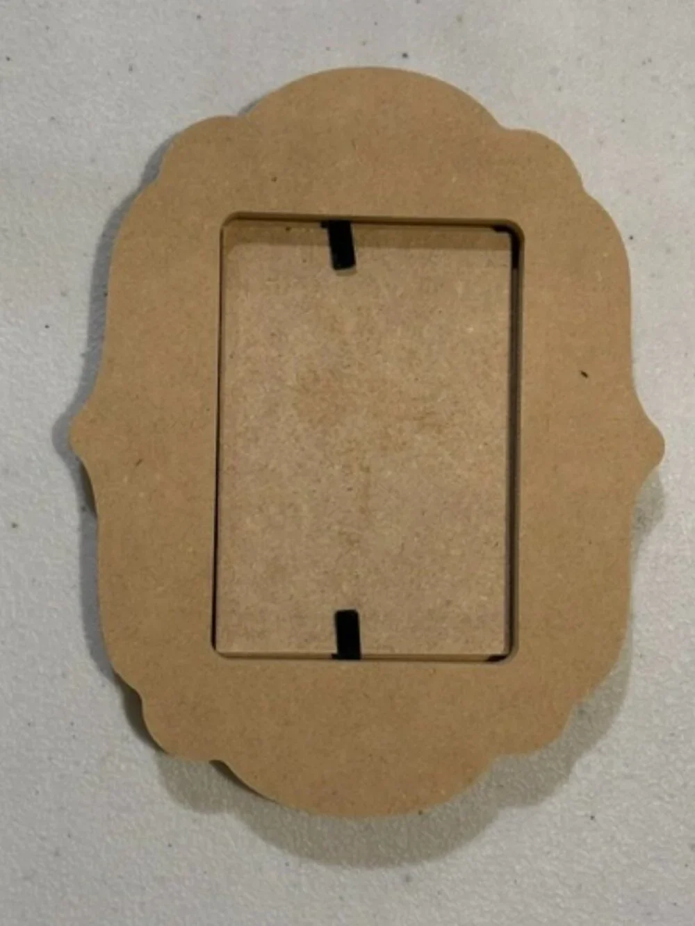 NEW Unfinished Rectangle Decorative Curved Bracket MDF Frame 5 1/2